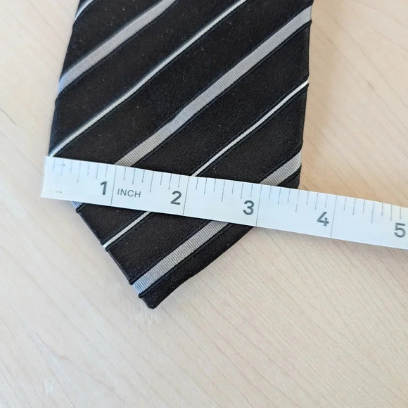 🇮🇹CANALI black striped tie - Picture 9 of 10